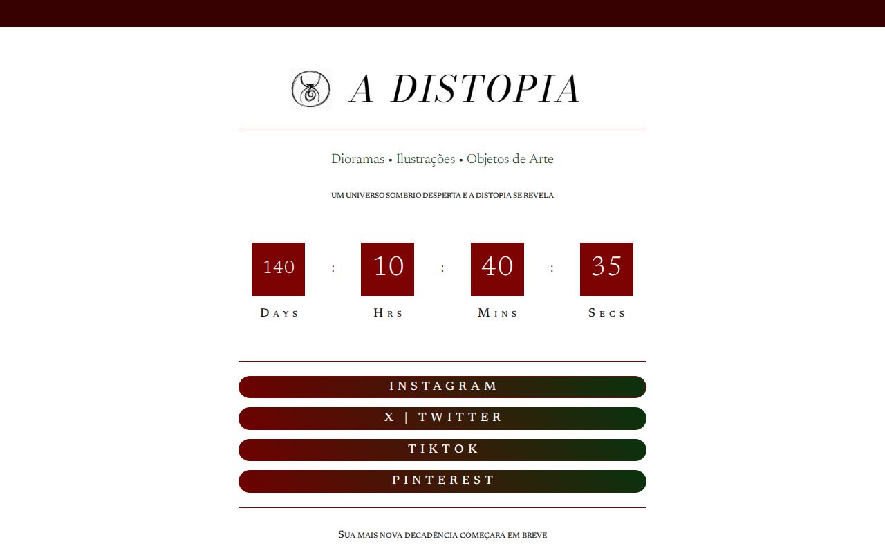 Tryst From Distopia A DISTOPIA - Em Breve